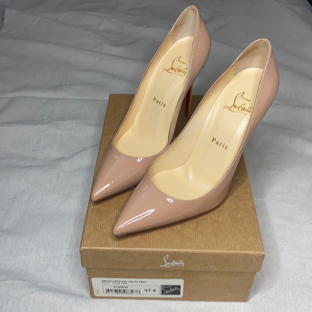 Christian Louboutin Décolleté 554 100 Patent Nude